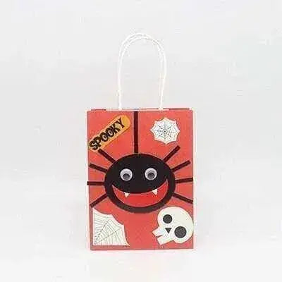 DIY Halloween Candy Bag with Patches and Tape - 1x DIY Trick or Treat Bag - DiyCraftsProject