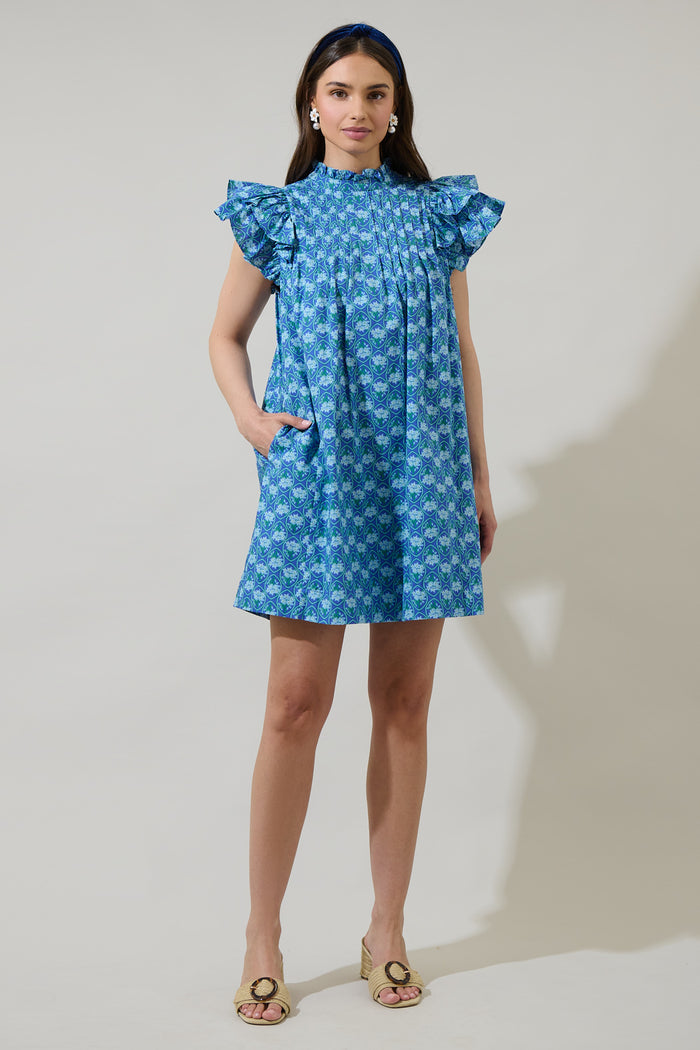 Driftwood Floral Lovel Shift Mini Dress