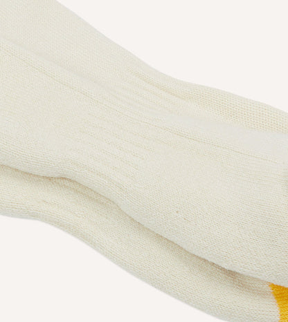 Ecru Multi 6 Stripe Cotton Sports Sock