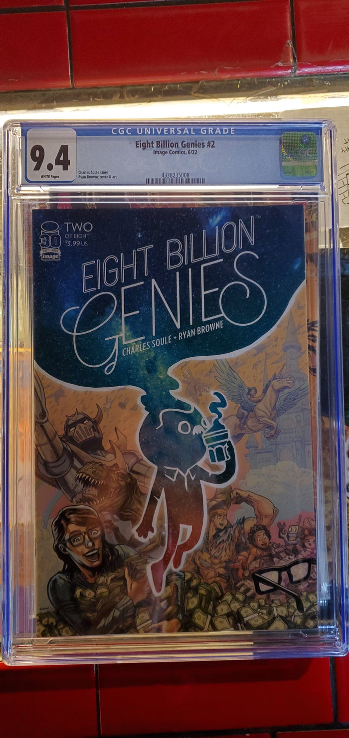 Eight Billion Genies #2 CGC 9.4 2022 Image Comics, Prime Video Series Comics USED Not specified