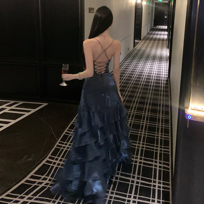 Elegant Mermaid Ruffle Dress - Fashionnsio