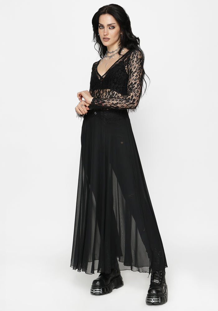 Eltharia Lace Bodice Maxi Dress