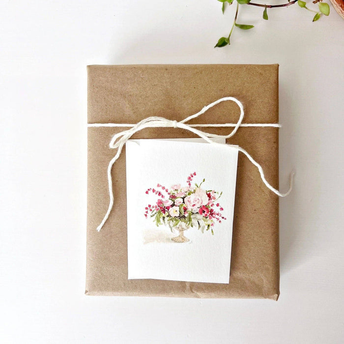 emily lex studio Pink bouquet mini enclosure notecard