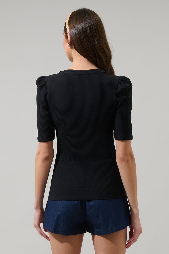 Emmeline Ribbed Knit Top