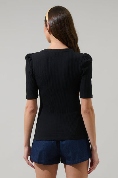 Emmeline Ribbed Knit Top