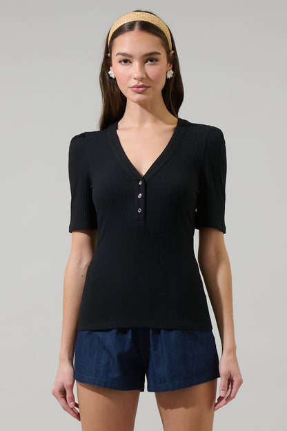 Emmeline Ribbed Knit Top