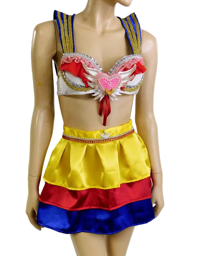 Eternal Celestial Moon Warrior Dance Festival Cosplay Costume