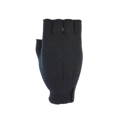 Extremities Thinny Fingerless Gloves back detail photographed on a white background