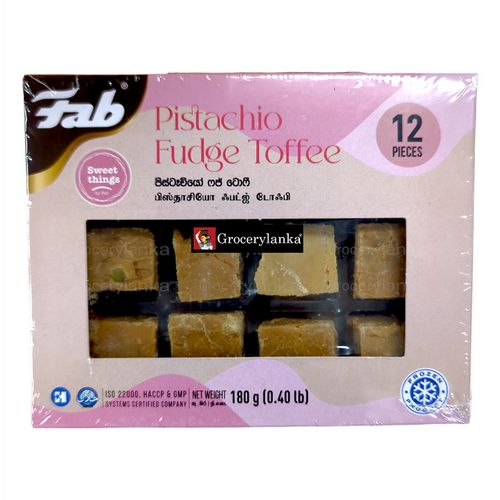Fab Pistachio Fudge Toffee 12Pc