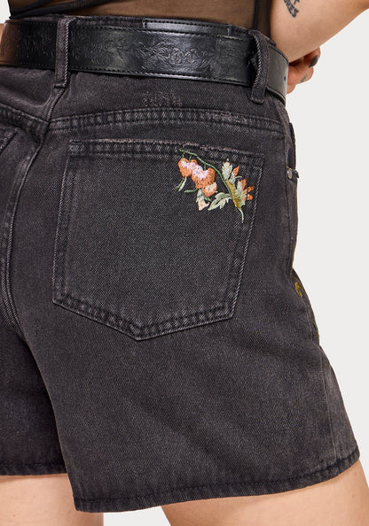 Faela Fairy Embroidered Denim Short 24" / UK 6