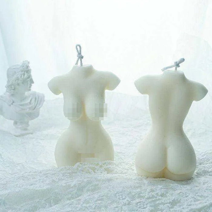 Woman's Body Candle - Nude Figure Silicone Mold - DiyCraftsProject