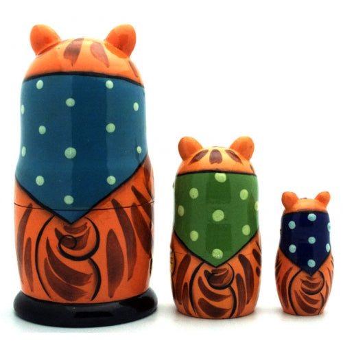 Fishing Cat Nesting Doll Set