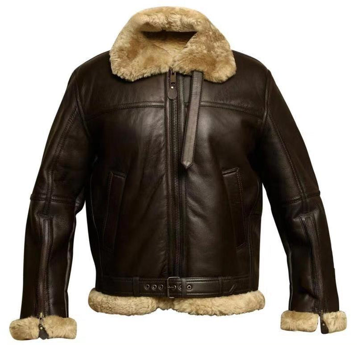 Fletcher™ | Veste en simili cuir d'agneau premium