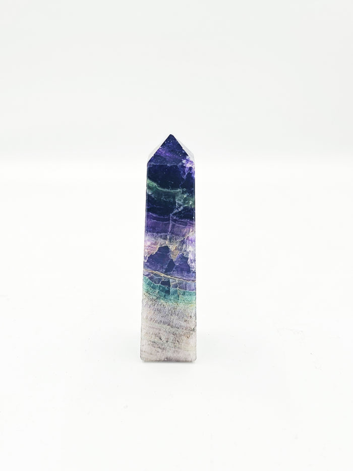 Fluorite Tower A 4" Tall - Sacramento Crystal Co.