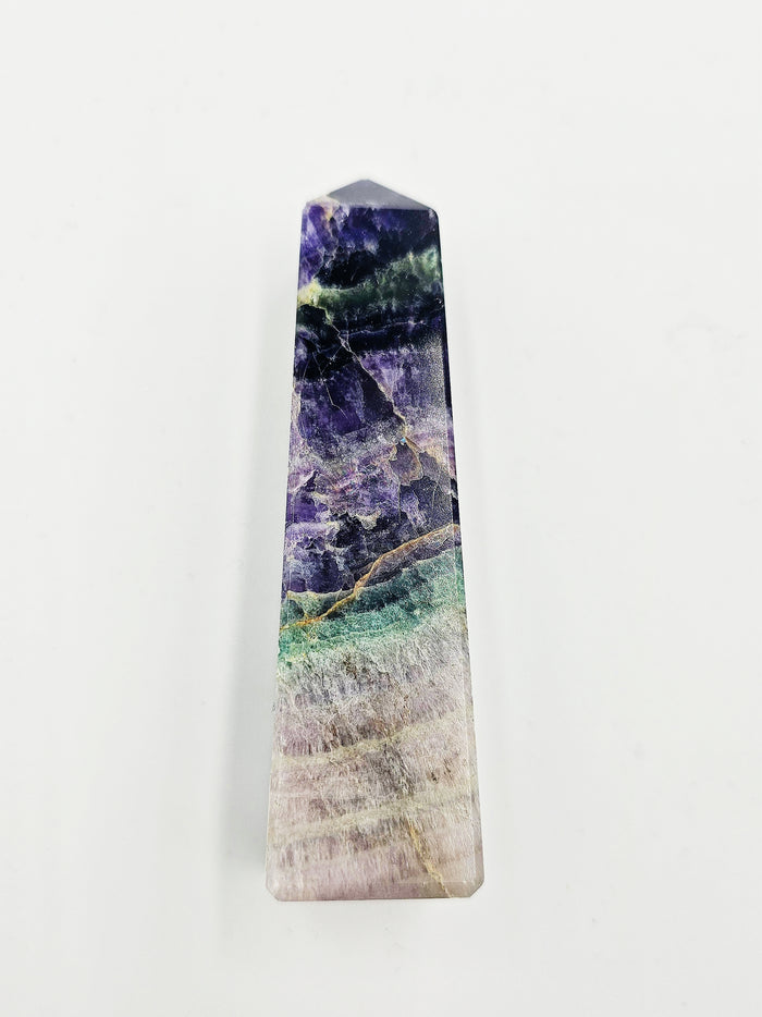 Fluorite Tower A 4" Tall - Sacramento Crystal Co.