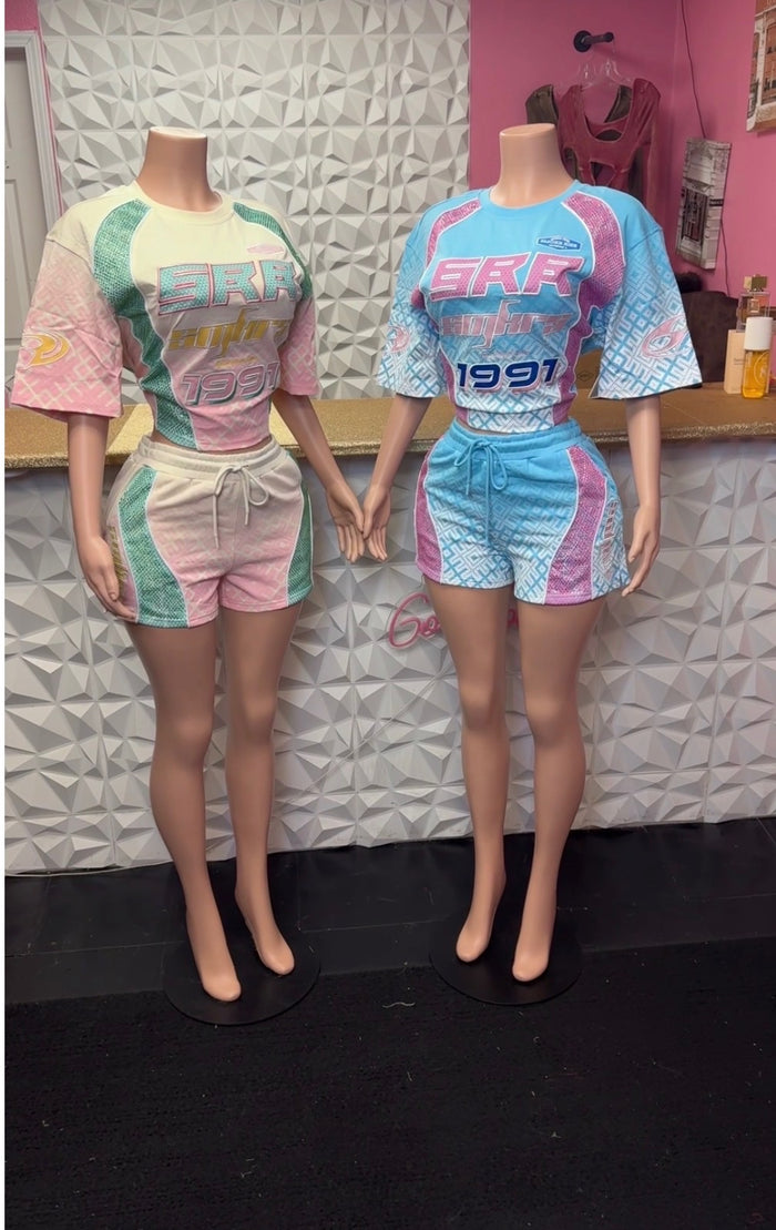 Fly Girl Short Set ( Beige)