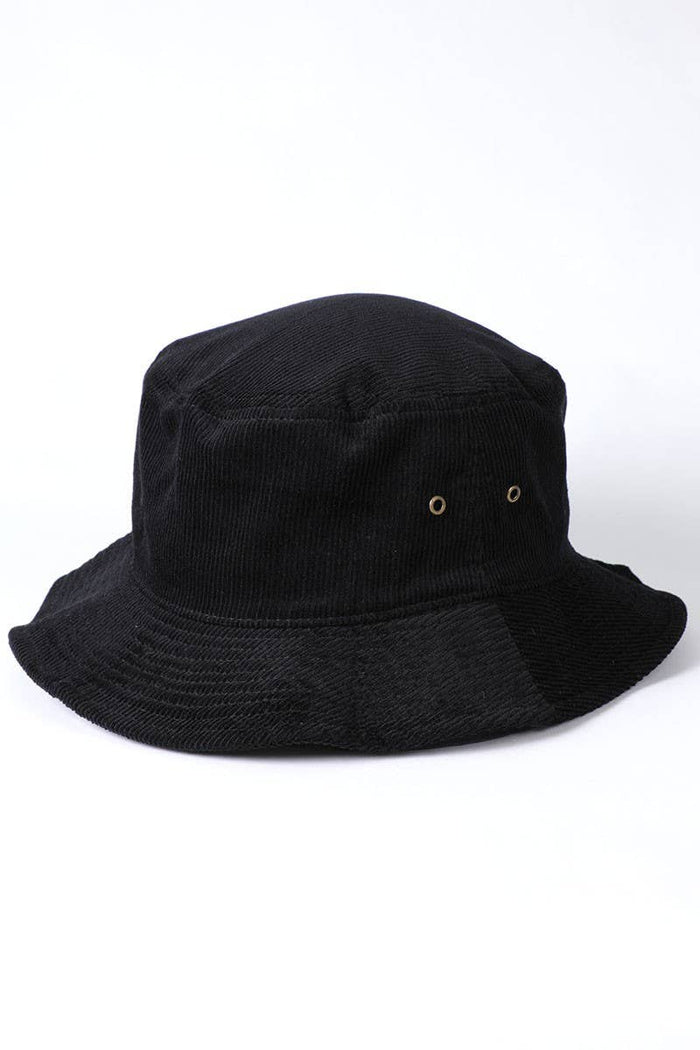Foldable Corduroy Short Brim Bucket Hat
