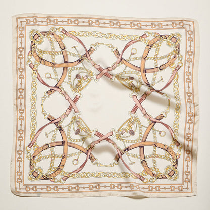 Frem NYC Classic Equestrian Chain Satin Scarf - Multiple Colors!