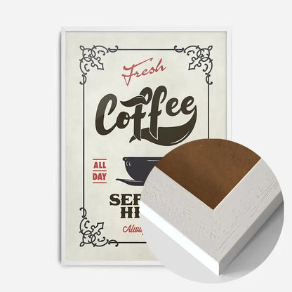21x30cm | 8¼ x 11¾in / White Wood Frame
