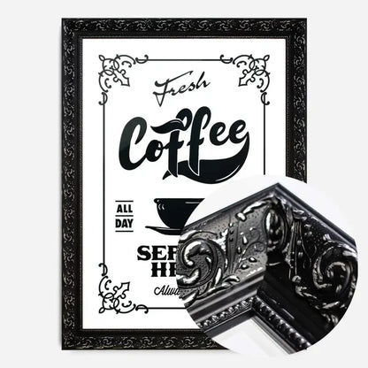 21x30cm | 8¼ x 11¾in / Black Ornate Frame