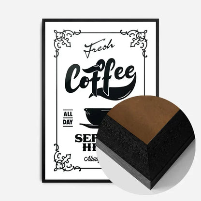 21x30cm | 8¼ x 11¾in / Black Wood Frame