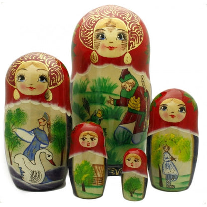 Frog Princess or Tsarevna Frog Nesting Doll Set