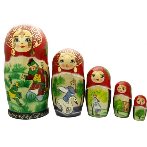 Frog Princess or Tsarevna Frog Nesting Doll Set