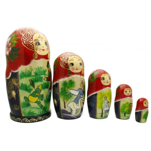 Frog Princess or Tsarevna Frog Nesting Doll Set