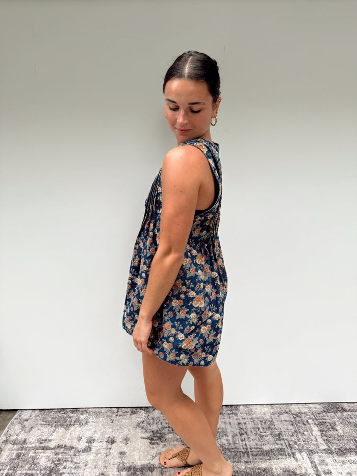 Garden Blues Romper