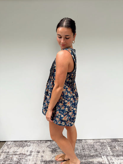 Garden Blues Romper