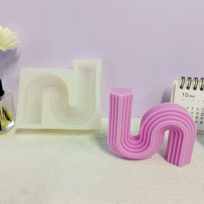 Geometric Candle Mold - Durable 3D Candle Making Tool - DiyCraftsProject