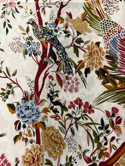 German Fuentes Handbags - Big Floral and Bird Rectangular Scarves