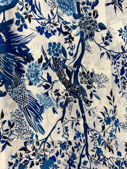 German Fuentes Handbags - Big Floral and Bird Rectangular Scarves