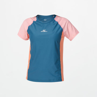 Girl's Classic Short Sleeve Rash Vest - Navy