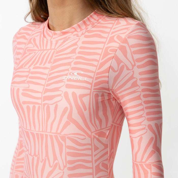 Girl's Laney Back Zip Surf Suit - Palm Peach