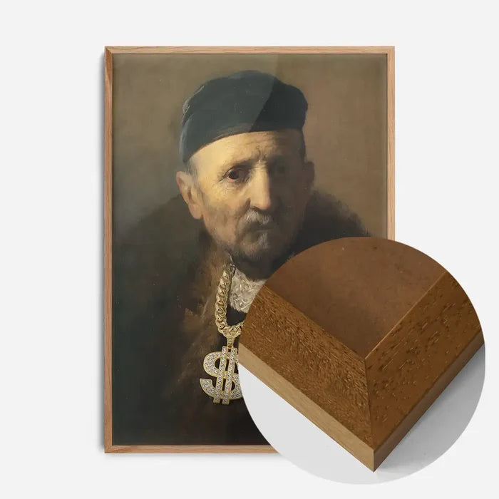 21x30cm | 8¼ x 11¾in / Oak Wood Frame