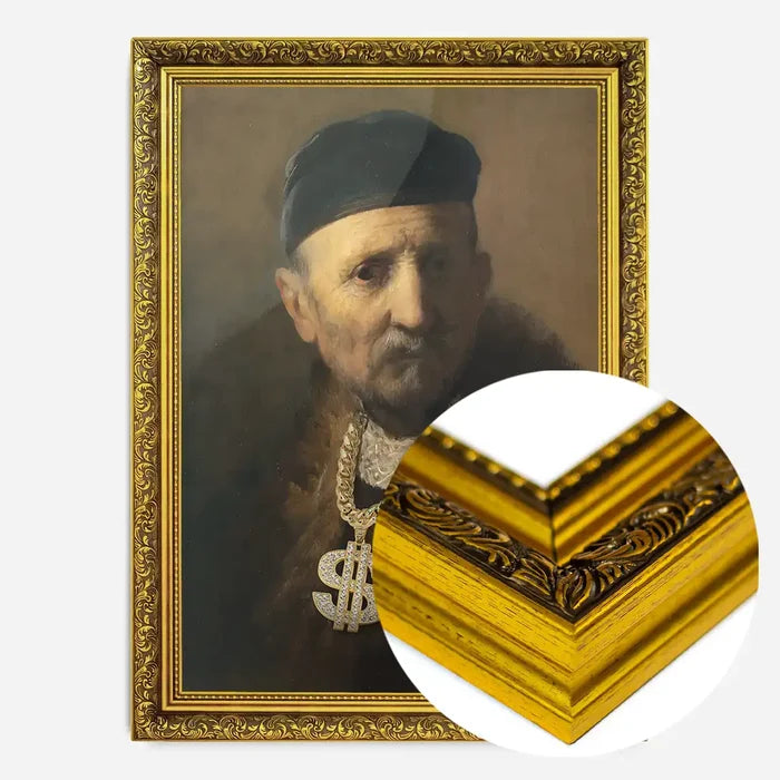 21x30cm | 8¼ x 11¾in / Gold Ornate Frame