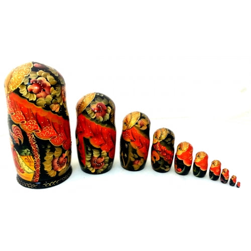 Golden Cockerel 10 piece Nesting Fairy Tale Doll Set