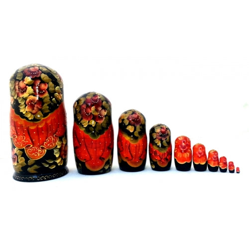 Golden Cockerel 10 piece Nesting Fairy Tale Doll Set