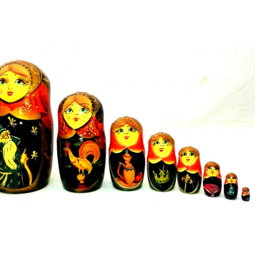 Golden Cockerel 10 piece Nesting Fairy Tale Doll Set