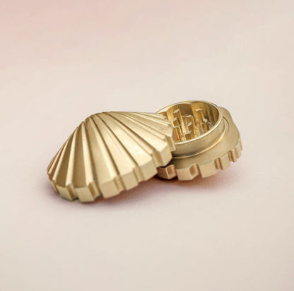 Golden Seashell Weed Grinder