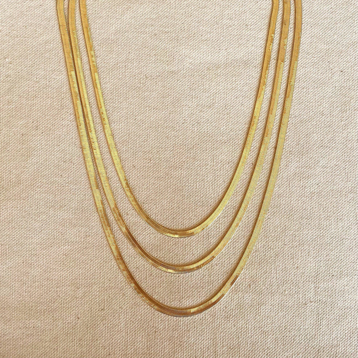 GoldFi - 18k Gold Filled Herringbone Chain