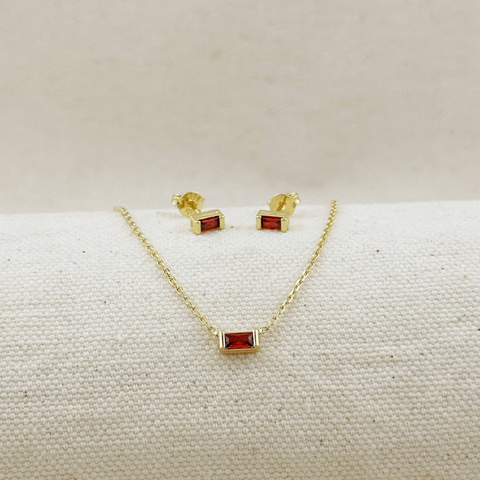 GoldFi 18k Gold Filled Celebration Birthstone Earrings