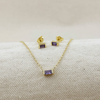GoldFi 18k Gold Filled Celebration Birthstone Earrings