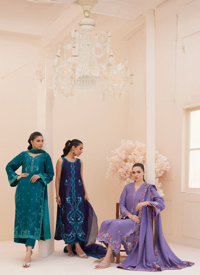 (Goldie Grape Silk Shirt and Dupatta)PANTS only