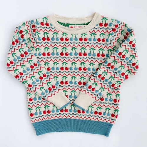 Good Apples Sweater in Cherries