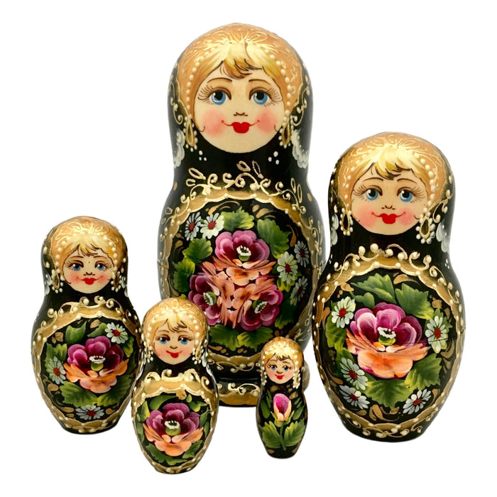 Black nesting dolls
