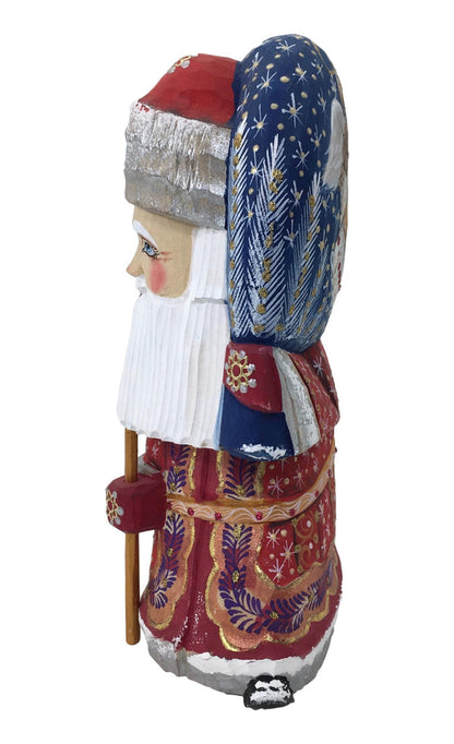 Hand carved wooden Santa Claus