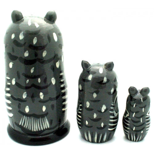 Gray Owl Nesting Set