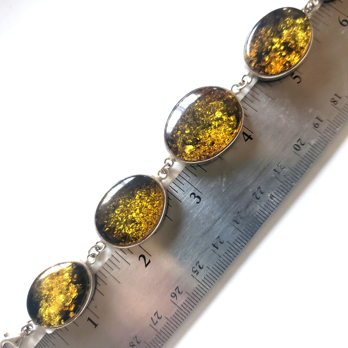 large beads amber bracelet